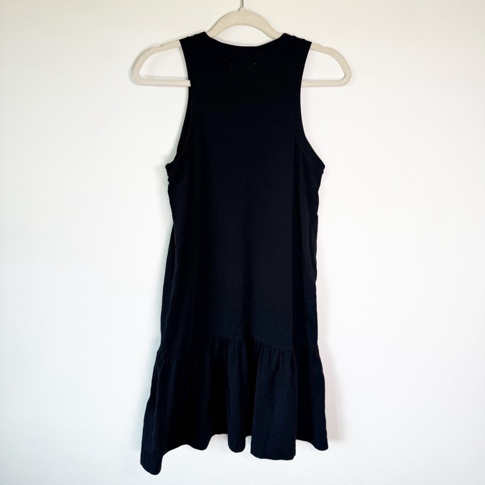 Madewell Brightside Ruffle Hem Tank‎ Mini Dress True Black XS - Picture 11 of 13
